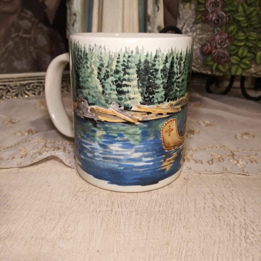 3/$18 Vintage Otagiri Stanley Papel Western Themed Coffee Mug - Picture 5 of 8